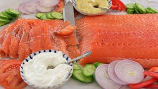 Cured Salmon Recipe  How to Make Gravlax [upl. by Rajiv144]