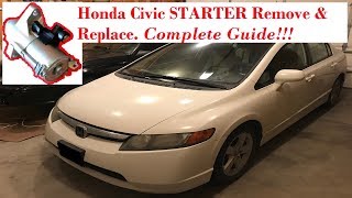 Honda Civic Starter Replacement amp Diagnosis [upl. by Sylram]