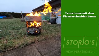 Feuertonne mit Plasmaschneider bauen [upl. by Clovah702]