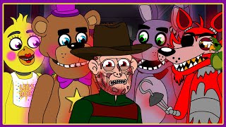 Five Nights con Freddy Krueger Parodia animada en Español  FNAF con Freddy Krueger [upl. by Landbert]