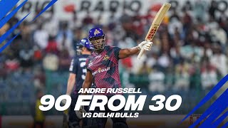 Andre Russell 90 from 32 in the Season 5 Final  Day 15  Player Highlights [upl. by Alocin]