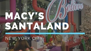 A visit to Santaland Macys New York City [upl. by Ynaoj]