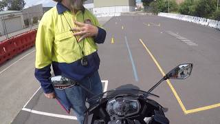 Getting P1 motorcycle licence in NSW  Motorcycle Operator Skill Test MOST [upl. by Kentigera]