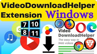 Install Video DownloadHelper Extension in Windows  Video DownloadHelper Extension for Chrome Brave [upl. by Aninotna810]