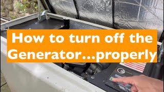 How to turn off a Generac Generator to save propane  PROPERLY [upl. by Prescott]