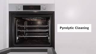 Bosch Oven Features  Pyrolytic Cleaning [upl. by Nixie887]