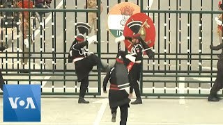 INDIA VS PAKISTAN FACEOFF AT WAGAHATTARI BORDER CEREMONY WITH COMMENTARY 4K [upl. by Ainirtak]