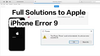 Comprehensive Troubleshoot and Repair Guide for Apple iPhone Error 9 [upl. by Keelin193]