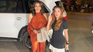 Raveena Tandon And Rasha Thadani for a dinner date Spotted At Bandra 😍 🥘 [upl. by Coheman]