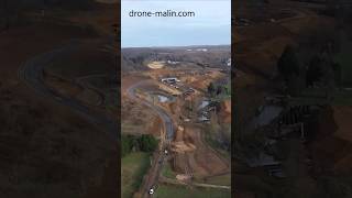 Chantier de la déviation dÉvreux en vue aérienne par drone short evreux chantier deviation [upl. by Kcirddehs228]