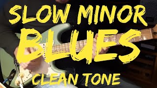 Slow Minor Blues clean tone  Moreno Viglione [upl. by Carnay976]