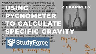 Calculate Specific Gravity Using a Pycnometer [upl. by Airdnaxila]