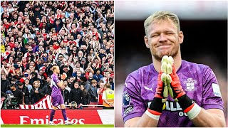 💔 Aaron Ramsdale IN TEARS at the Emirates and received a STANDING OVATION [upl. by Ellehcem316]