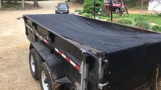 Dump Trailer Tarp Install [upl. by Ashlin]