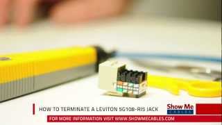 How to Terminate a Leviton 5G108RI5 Cat5e Jack [upl. by Balfour561]