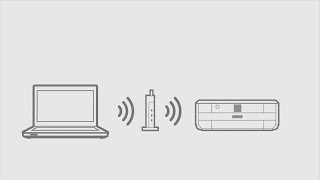 パソコンと接続する （無線LAN自動設定編）（エプソン EP711A）NPD6090 [upl. by Eladnar]