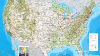 Geography of the United States of America  50 States of America amp 9 Geographic Regions [upl. by Terrag]