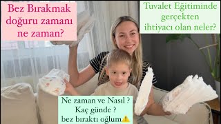 Bez nasıl bıraktık Tuvalet eğitimi [upl. by Zebapda]