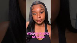 How to do a perfect wig reinstall wiginstall blackhair wigs shorts howtodowigs wigtutorial [upl. by Halilad]