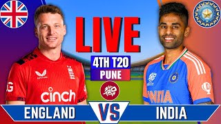 India vs England 4th T20 Match Live  IND vs ENG Live Match  Live Cricket Match Live  ENG Batting [upl. by Intihw692]