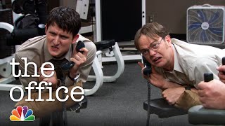 Dwight vs Gabe Jim’s Workout Prank  The Office [upl. by Blainey]