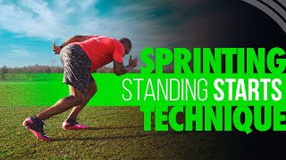 Sprinting Technique  How to Perform Standing Starts aka 2 Point Starts [upl. by Aenil]