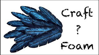 How To Make Feathers From Craft Foam Super Easy In 4K [upl. by Adirehs]