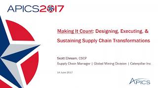 Making it Count Designing Executing and Sustaining Supply Chain Transformations [upl. by Einahc45]