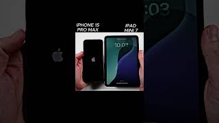 IPHONE 15 PRO MAX VS IPAD MINI 7 SPEED TEST [upl. by Eloci]