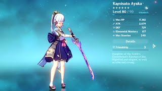 Kamisato Ayaka amp Mistsplitter Reforged MAX ASCEND  Genshin Impact [upl. by Reifinnej]