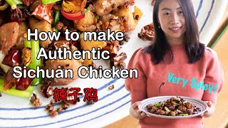 Easy Spicy Sichuan Chicken Recipe Szechuan Style  传统川菜辣子鸡 [upl. by Doig904]