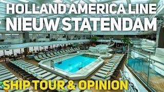 Holland America Line Nieuw Statendam Cruise Ship Tour and First Impressions 2019 [upl. by Okin800]