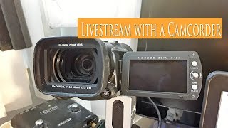 How to connect the JVC EVERIO HD7 camcorder for a LIVESTREAM [upl. by Nachison]