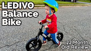 Toddler Balance Bike from Amazon  LEDIVO  Unboxing Assembly amp Review [upl. by Ruddie79]