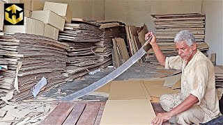 How to Make Cardboard Carton Box in Local Workshop [upl. by Nnahtur]