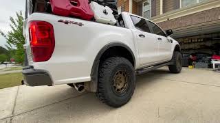 2019 Ford Ranger  Muffler Delete  Stock Resonator [upl. by Aitetel]