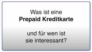 Was ist eine Prepaid Kreditkarte  Kreditkartenvergleich [upl. by Rasmussen]