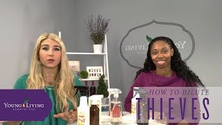 How to Dilute Thieves Cleaner by Young Living [upl. by Kcirderfla]