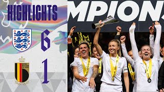 England 61 Belgium  Lionesses Crowned Arnold Clark Cup Champions For The Second Time  Highlights [upl. by Etnelav469]