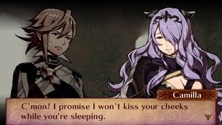 Fire Emblem Fates Conquest  Male Avatar My Unit amp Camilla Support Conversations [upl. by Yelir]