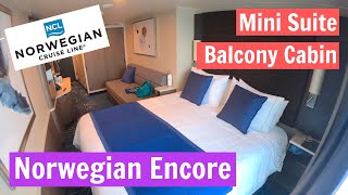 Norwegian Encore  Mini Suite Balcony Cabin  Tour amp Review [upl. by Benedikta]