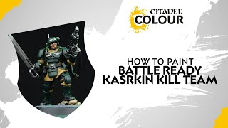 Warhammer How to Paint Battle Ready Kasrkin Kill Team [upl. by Acinom]