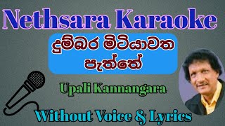 Dumbara Mitiyawatha Paththe  Karaoke  Without Voice  Tracks  Lyrics  Upali Kannangara [upl. by Terrel]