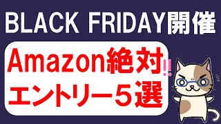 Amazonブラックフライデー攻略法！エントリー必須キャンペーン・クーポン・お得な商品（1125 000～121 2359） [upl. by Delmor]