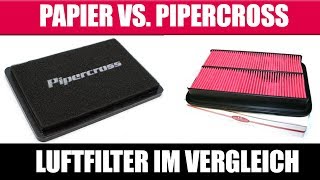 Papierluftfilter Vs Performance Luftfilter  Pipercross  Test Zeiten messen  MX5 [upl. by Nirb]