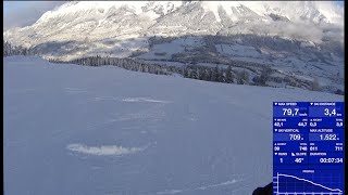 Skiwelt Wilder Kaiser  Talabfahrt Ellmau 2020  HD [upl. by Yelserp524]