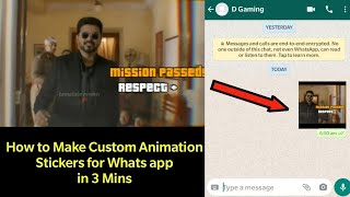 How to Make Animated Stickers for WhatsappHow to Convert MP4 to Whatsapp Sticker [upl. by Caryl643]