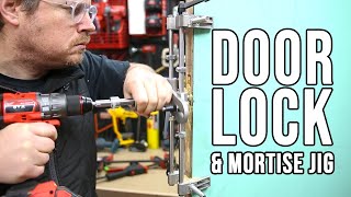 Easy Door Lock and Mortise Jig  XTORQUE [upl. by Esereht]