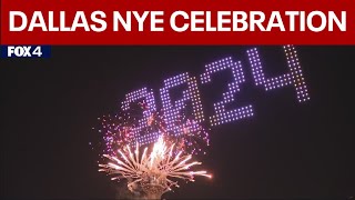 Dallas New Years Eve Fireworks and Drone Show 2024  FOX 4 [upl. by Eenyaj946]