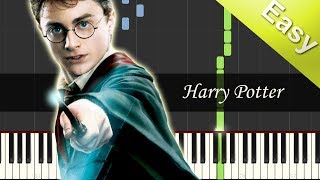 Harry Potter  Hedwigs Theme Song  EASY Piano Songs Tutorial SynthesiaSheet Music [upl. by Shaum]